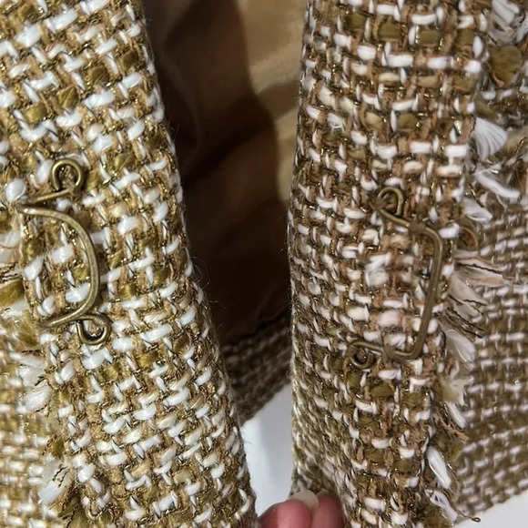 Cabi tweed brown blazer jacket size small long sleeve - Picture 6 of 9